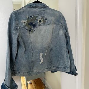 Embroidered jean jacket